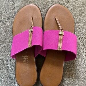 Sam Edelman Fuchsia and Brown Sandals